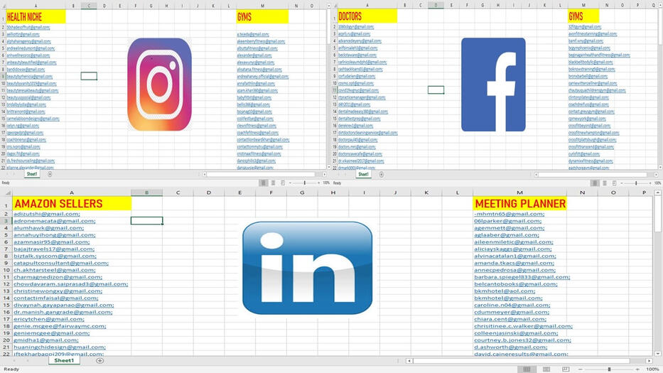 Email Scrapping from Social Media